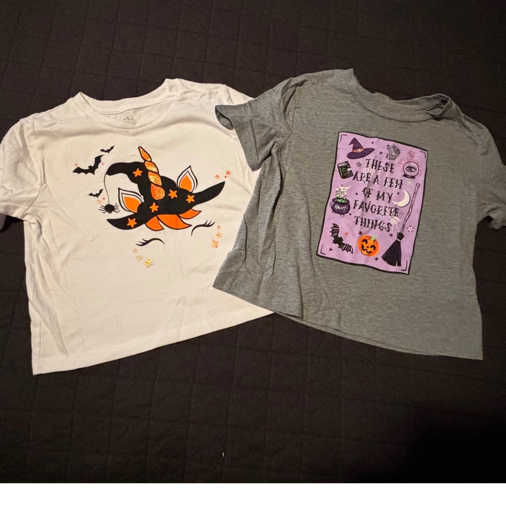 Celebrate Halloween Girls‎ Graphic T Shirts Witch Unicorn Kids Clothes